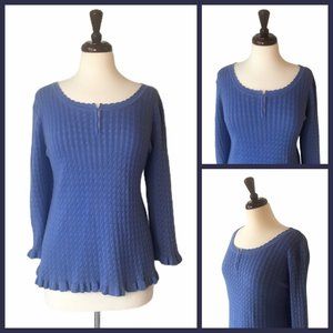 NWOT Jones of NY sweater in blue, size L
